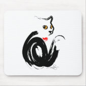 Black Cat 'n'Heart Mousepad (Vorne)