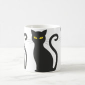 Black Cat Niedlich Kaffeetasse (Mittel)