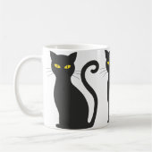 Black Cat Niedlich Kaffeetasse (Links)