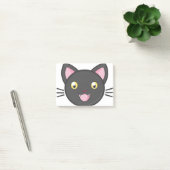 Black Cat Niedlich Kitty Adorable Animals Cartoon Post-it Klebezettel (Büro)