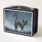 Black Cat Night Prowl Lunch Box - Spooky & Stylish (Vorderseite)