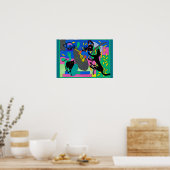 Black Cat Nightmares Poster (Küche)