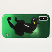 BLACK CAT NINJA Jade Hreen Case-Mate iPhone Hülle (Rückseite (Horizontal))
