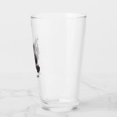 Black Cat Ninja Katana Schwerter Flying Kick Carto Glas (Links)