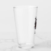 Black Cat Ninja Katana Schwerter Flying Kick Carto Glas (Rechts)