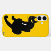 BLACK CAT NINJA Lebend gelb Case-Mate iPhone Hülle (Rückseite (Horizontal))
