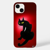 BLACK CAT NINJA Red ruby Case-Mate iPhone Hülle (Rückseite)