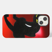 BLACK CAT NINJA Red Ruby iPhone Hülle (Rückseite (Horizontal))