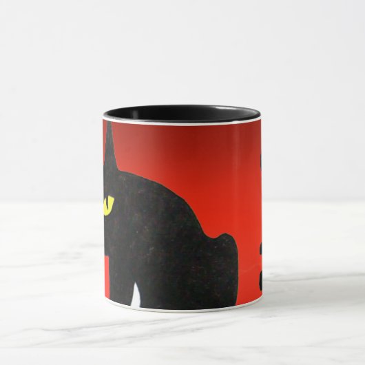 BLACK CAT NINJA Red Tasse (Zentrum)