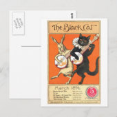 Black Cat No. 2 Postcard Postkarte (Vorne/Hinten)