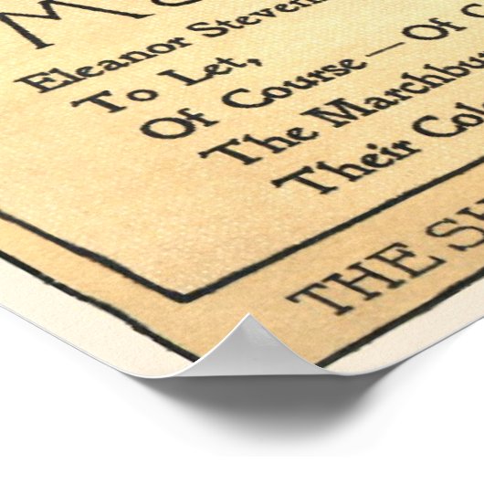 Black Cat No. 2 Poster (Ecke)