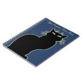 Black Cat Notebook Personalisiert Cat Art Notebook Notizblock (Linke Seite)