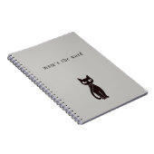 Black Cat Notebook ver.2 Notizblock (Rechte Seite)