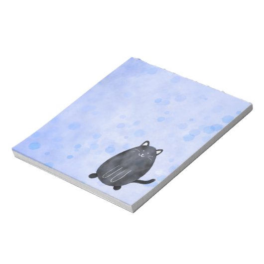 Black Cat Notepad Notizblock (Rotiert)