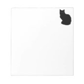 Black Cat Notepad Notizblock (Vorderseite)