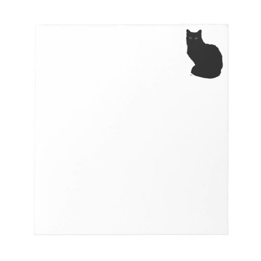 Black Cat Notepad Notizblock (Vorderseite)