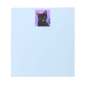 Black Cat Notepad Notizblock (Vorderseite)
