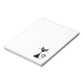 Black Cat Notepad Notizblock (Rotiert)