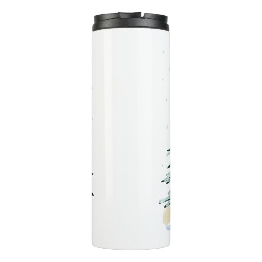 Black Cat On A Jack Thermosbecher (Rückseite)