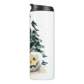 Black Cat On A Jack Thermosbecher (Nach rechts gedreht)