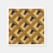 Black Cat on a Pumpkin Serviette (Vorderseite)