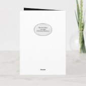 Black Cat On Music Geburtstagkarte Karte (Rückseite)