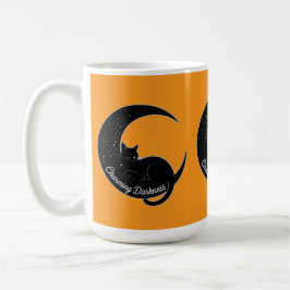 Black Cat on the Crescent Moon: Charm of Darkness Kaffeetasse