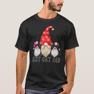 Black Cat Opa Gnome Graphic for Men Best Cat T-Shirt