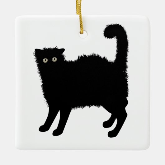 Black Cat Ornament (Vorderseite)