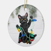 Black Cat Ornament (Links)