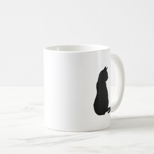Black Cat Painting Coffee Tasse (VorderseiteRechts)