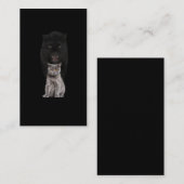 Black Cat Panther Niedliche Evolution Visitenkarte (Vorne/Hinten)
