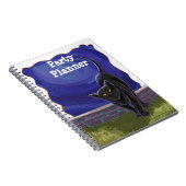 Black Cat Party Center Notizblock (Rechte Seite)