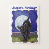 Black Cat Party Center Puzzle (Vertikal)