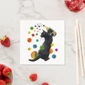 Black Cat Party Napkins Serviette (Beispiel)