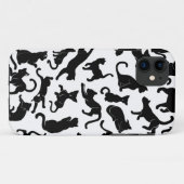 Black Cat Pattern Case-Mate iPhone Hülle (Rückseite (Horizontal))