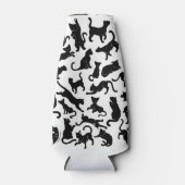 Black Cat Pattern Flaschenkühler (Vorderseite)
