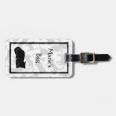 Black Cat Pattern Gepäckanhänger (Vorderseite horizontal)