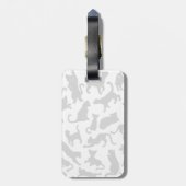 Black Cat Pattern Gepäckanhänger (Rückseite vertikal)