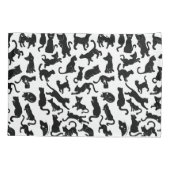 Black Cat Pattern Kissenbezug (Rückseite)