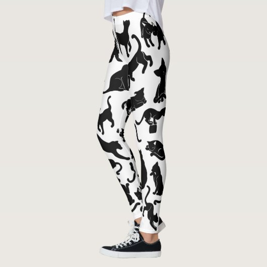 Black Cat Pattern Leggings (Links)