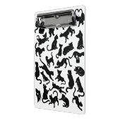 Black Cat Pattern Mini Klemmbrett (Gewinkelt2)