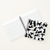 Black Cat Pattern Notizbuch (Innenseite)