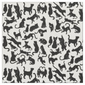 Black Cat Pattern Stoff (Nahaufnahme)
