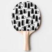 Black Cat Pattern Tischtennis Schläger (Vorderseite)