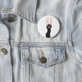Black cat paw print - Choose background color Button (Beispiel)