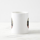 Black Cat Peeking Kaffeetasse (Mittel)