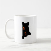 Black Cat Peeking Kaffeetasse (Links)