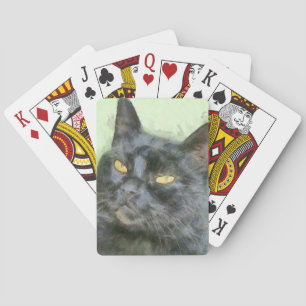 Black Cat Pencil Art Spielkarten