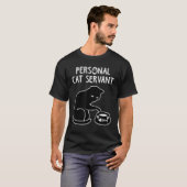 Black Cat Personal Cat Servant Cat T-Shirt (Vorne ganz)
